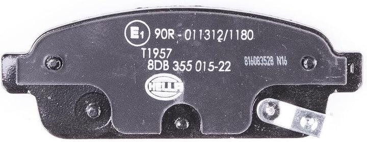 HELLA PAGID 8DB 355 015-221 Bremsbelagsatz - T1957 - Dicke/Stärke: 16.4mm - Bremssystem: TRW - mit a