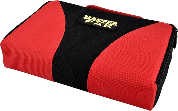 Karella Darttasche Master PAK, schwarz-rot, perfekte Aufbewahrung für bis 3 Set Darts und viel Zubeh