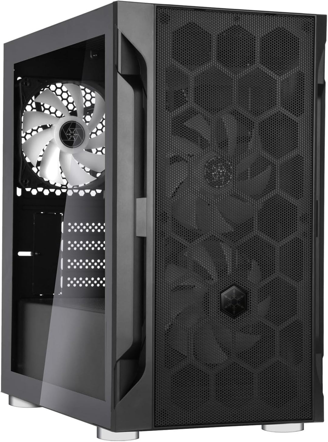 SilverStone Technology FARA H1M PRO, Stilvolles und markantes Micro-ATX-Gaming-Gehäuse mit ARGB-Bele