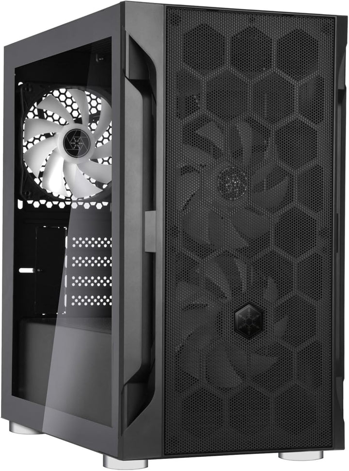 SilverStone Technology FARA H1M PRO, Stilvolles und markantes Micro-ATX-Gaming-Gehäuse mit ARGB-Bele