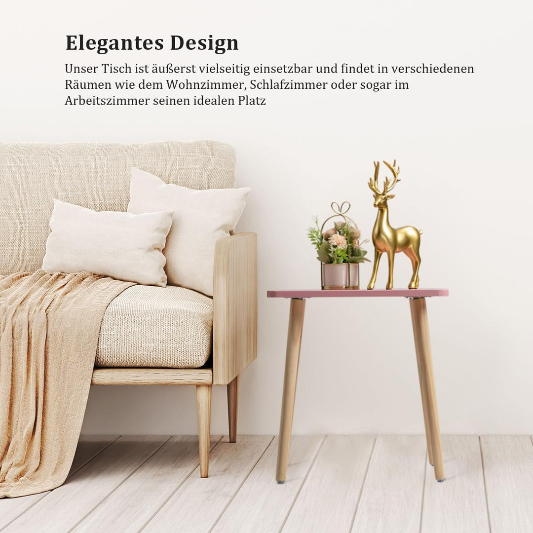 FORAOFUR Kleiner Beistelltisch Set, einfache Montage, Tisch Klein für Wohnzimmer, Schlafzimmer, Balk