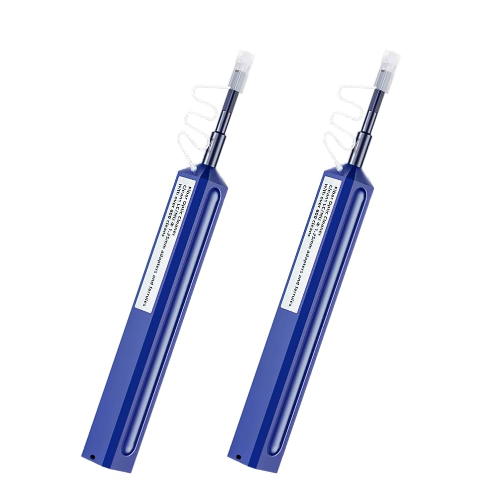2 Stück Glasfaser-Reinigungsstifte, 1,25 mm Glasfaser-Reinigungswerkzeug für LC/MU, mit mehr als 800