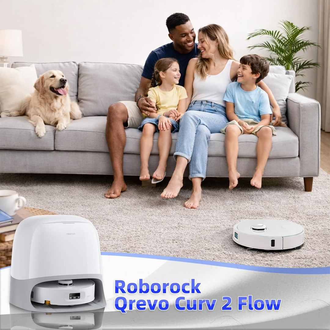 20 Stück Ersatzteile für Roborock Qrevo Curv 2 Flow Roboter-Staubsauger, 1 Paar Hauptbürste, 2 Rolle