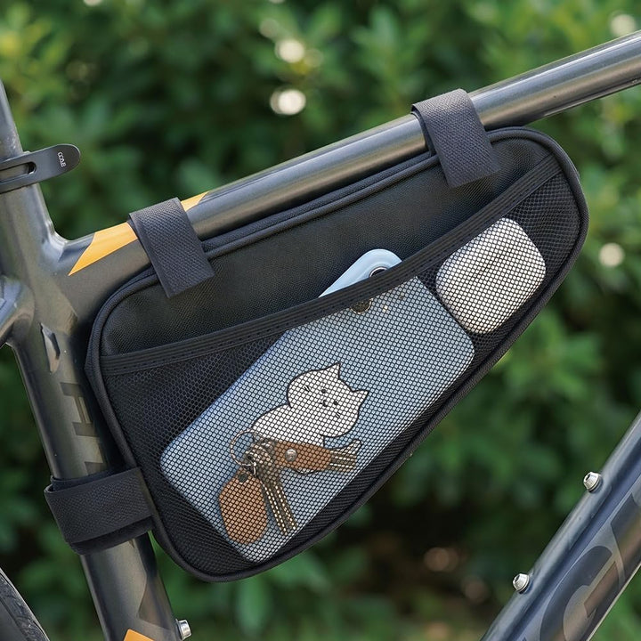 Fahrradtasche Rahmen, 2 L Dreieckstasche Rahmentasche Fahrrad Werkzeugtasche Wasserdicht mit 16-in-1