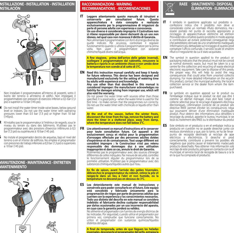 Claber dual - Programador dual select