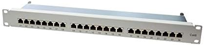 LogiLink Professional PrimeLine Cat.6 (250 MHz) Patchpanel - Verteilerfeld, 19", STP (geschirmt) 24-