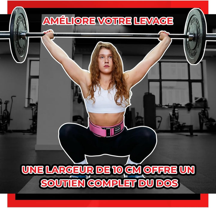 WARM BODY COLD MIND Premium Gewichthebergürtel aus Hochwertiger Nylon für Krafttraining - Gym Gürtel