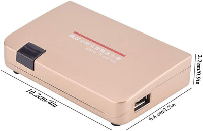 RF zu HDMI Konverter, 100-240V Analog TV Receiver Adapter mit Fernbedienung(EU-Stecker), EU-Stecker