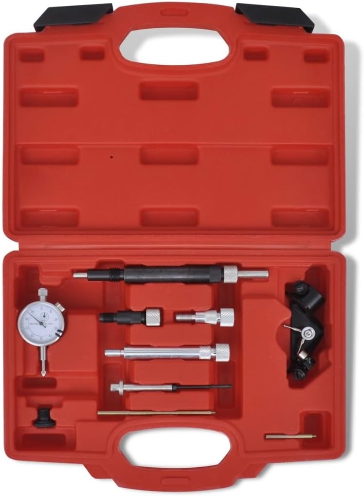 vidaXL Einstell-Werkzeug Dieselpumpe Einspritzpumpe Adapter Messuhr Bosch Lucas=