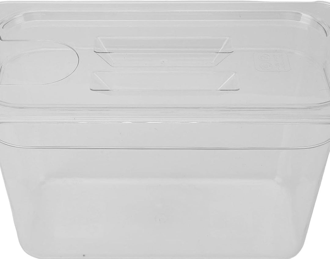 generic 6,9 L Transparenter Behälter für Langsames Garen mit Deckel | Transparenter Wassertank aus L