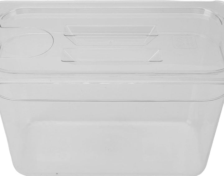 Kochbehälter, 6,9 L, Transparente Behälter für Langsames Kochen mit Deckel, Sous-Vide-Behälter, Hitz