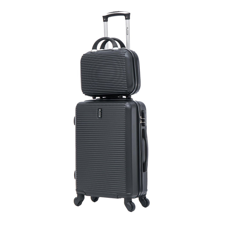CELIMS - Handgepäck-Koffer mit Kosmetikkoffer 30 cm, zugelassen bei 100+ Fluggesellschaften | Kleine