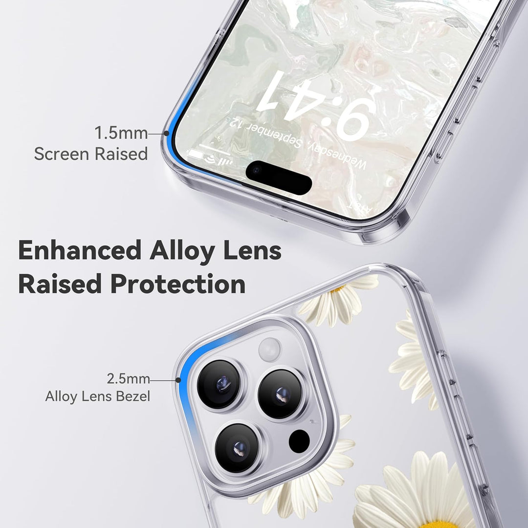 CASEKOO Crystal Clear für iPhone 16 Pro Max Hülle, [Nie Vergilbung] [Unzerstörbarer Militärschutz] S