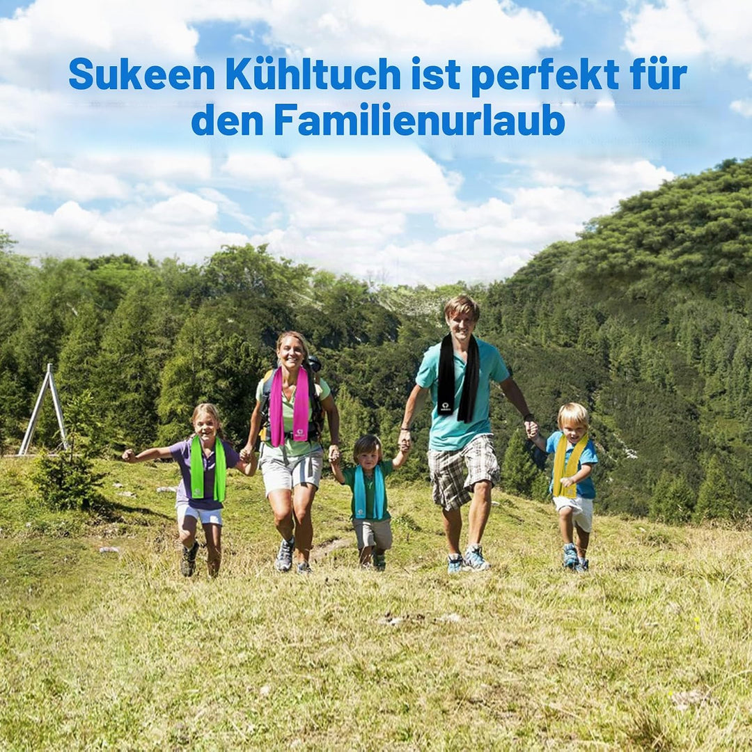 Sukeen Kühltuch Set, kühlendes Handtuch Kühltücher Hals, Handtuch kühlend, Cooling Towel, Kühltücher