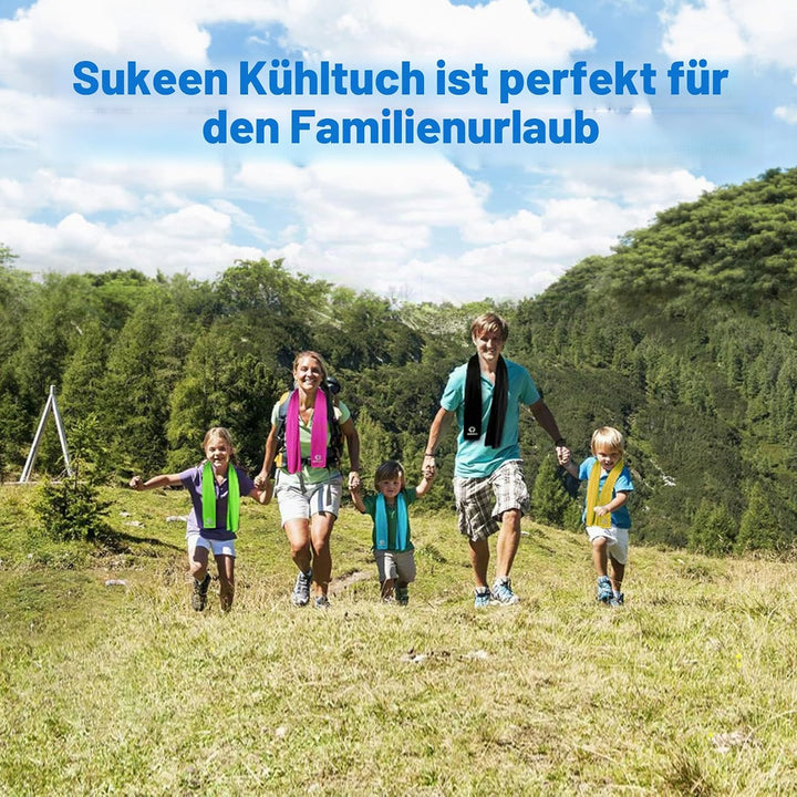 Sukeen Kühltuch Set, kühlendes Handtuch Kühltücher Hals, Handtuch kühlend, Cooling Towel, Kühltücher