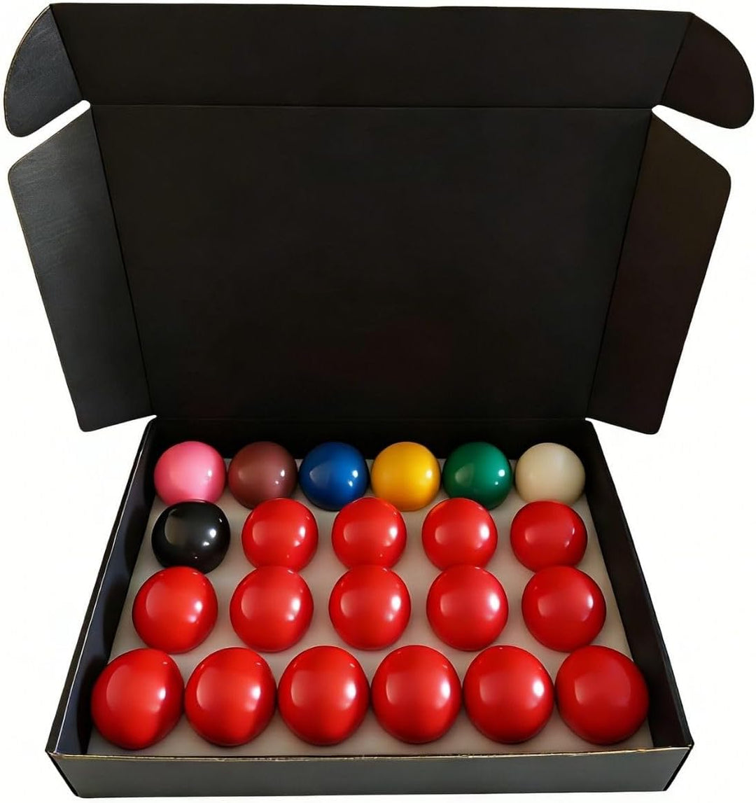 Snooker Kugeln Set, 22 Stück 52,5 mm Snooker Balls Set Harz Britisches Billardkugeln Set, 15 Rote, 6