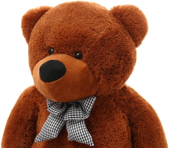 Plüschtier Teddybär Gross XXL - Braun Stofftier Kuscheltier Bär 80 cm Gross - zum Kuscheln und Spiel