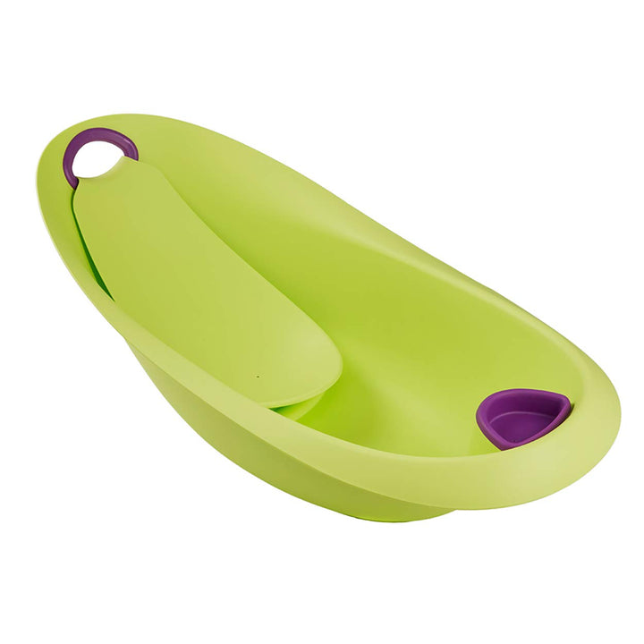 keeeper Hippo Ergonomische Babywanne mit Softgriff, Stöpsel und anatomisch geformten Badesitz, Ab 0