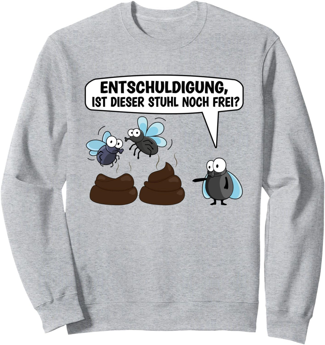 Fliege Insekt Entomologie Wortspiel | Kackhaufen lustig Sweatshirt