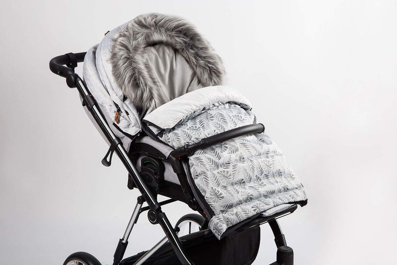 Baby PREMIUM Fusssack WinterFusssack für Kinderwagen Masse 85/105 cm für Buggy Fischgrätenmuster [07