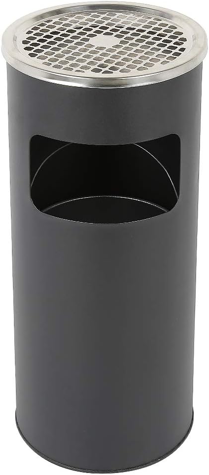 XUANYU 1er/2er-Set 30 liter Mülleimer mit Aschenbecher Standaschenbecher für Draussen Herausnehmbare