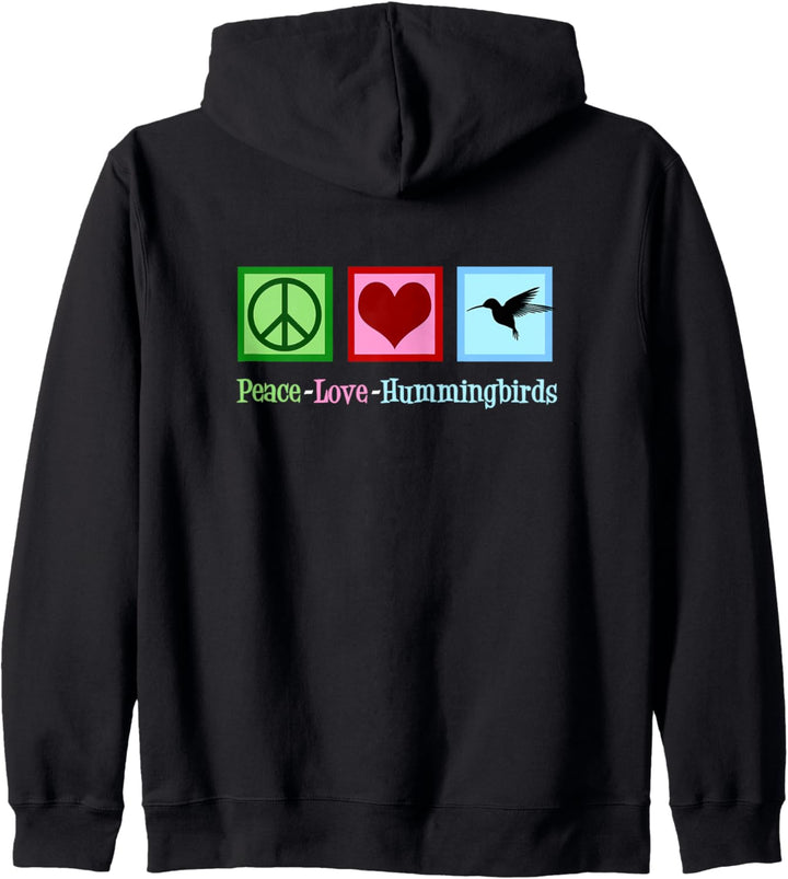 Peace Love Kolibri, niedlicher Kolibri Kapuzenjacke