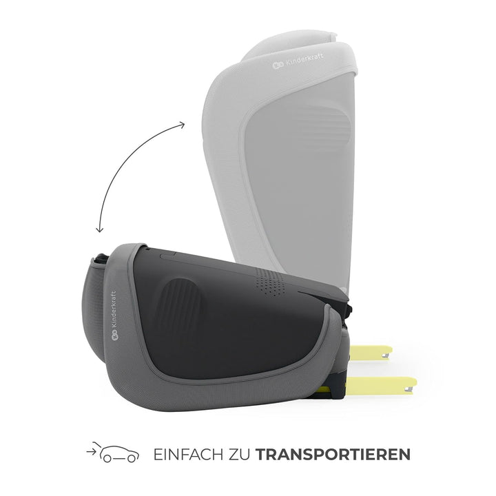Kinderkraft UNITY 2 i-Size, Faltbarer Autositz 100–150 cm, von ca. 3,5 bis 12 Jahre, verstellbare Ko