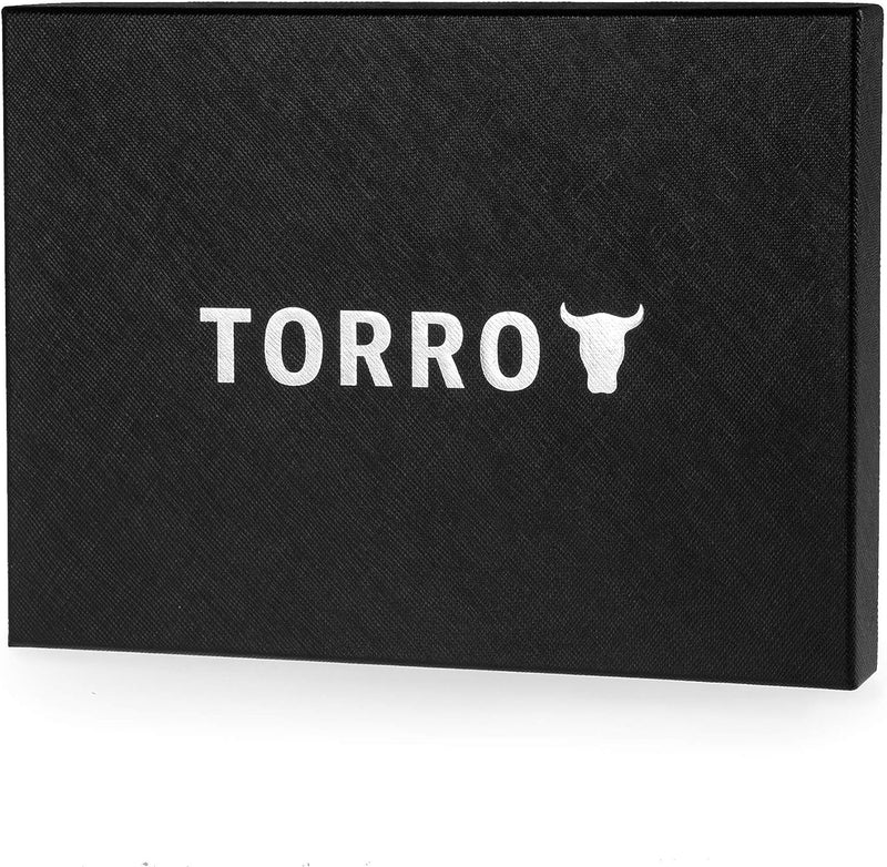 TORRO Reisebrieftasche - Reisebrieftasche aus echtem Leder mit Reisepasshalter und abnehmbarem Karte