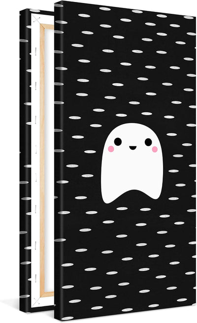 PICANOVA – Ghost 50x100cm – Premium Leinwanddruck – Kunstdruck Auf 2cm Holz-Keilrahmen Für Schlaf- U