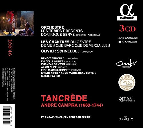 Campra: Tancrede, Audio-CD