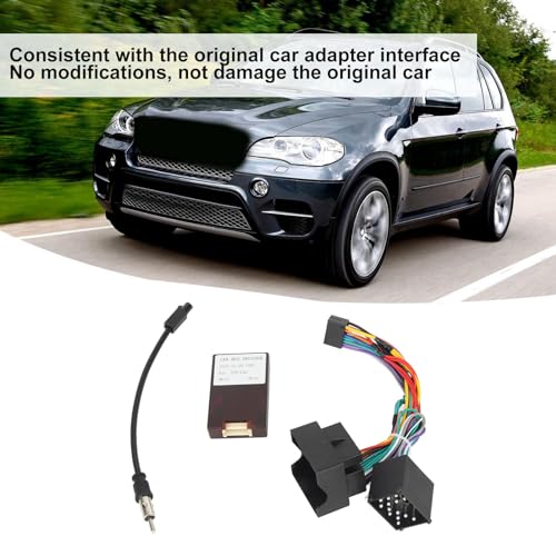 Yctze Radio Kabelbaum, Auto Stromkabel Audio Kabelbaum Adapter mit Canbus Box, Passend für F30/F10/X