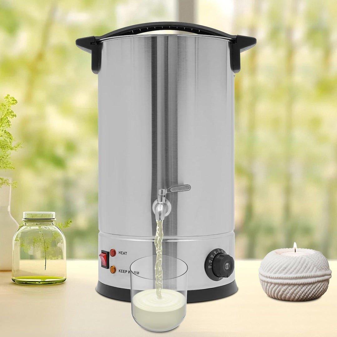 PansyWind Wachsschmelzer 1800W 15L aus Edelstahl Mit Trockenbrandschutz & Automatischer Temperaturko
