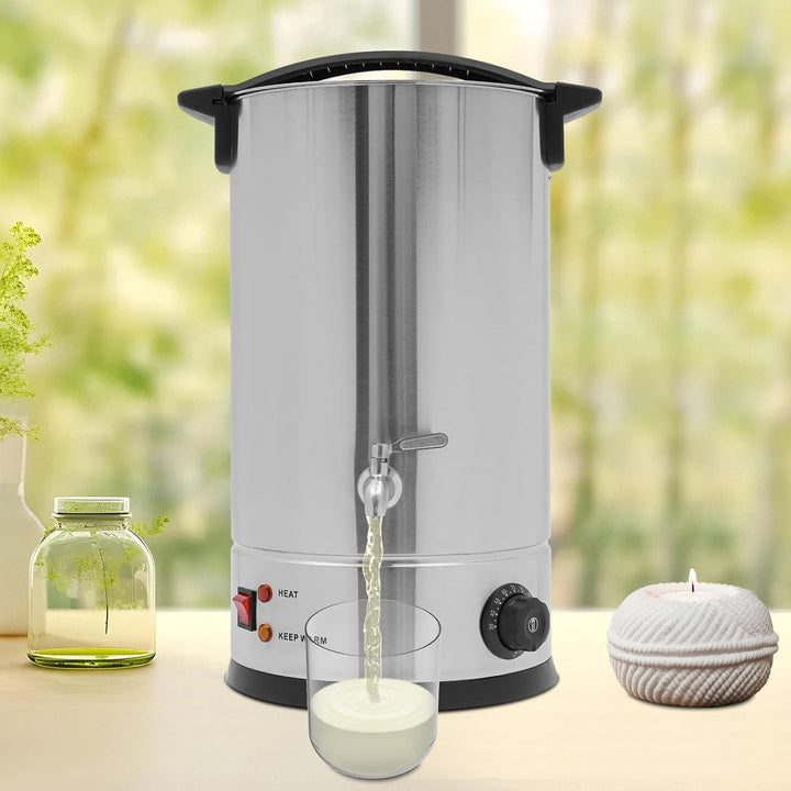 PansyWind Wachsschmelzer 1800W 15L aus Edelstahl Mit Trockenbrandschutz & Automatischer Temperaturko