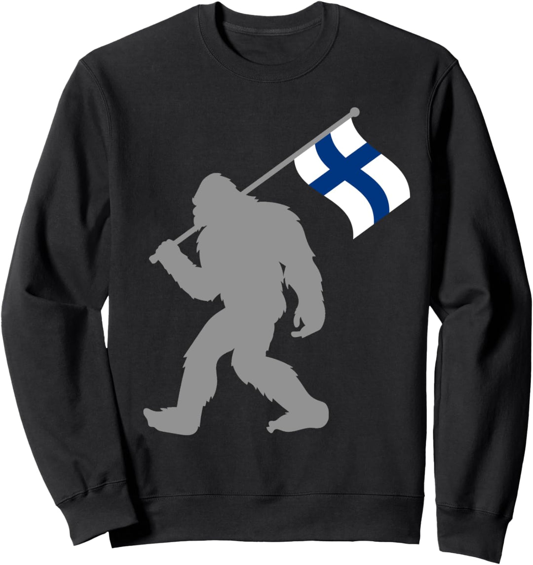 Suomi oder Finnische Fahne auf Finnland Flagge Sweatshirt