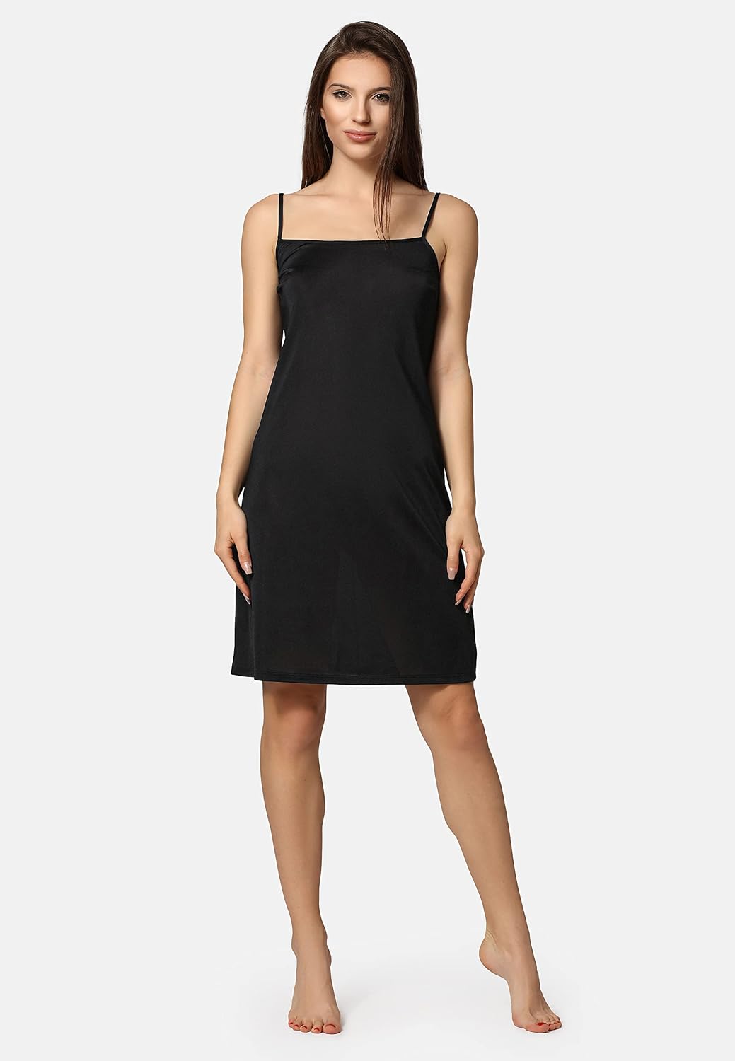 Bellivalini Damen Unterkleid ME6277 S Schwarz, S Schwarz