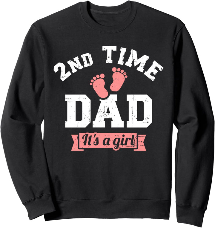 Zweifacher Papa Vater Mädchen Sweatshirt