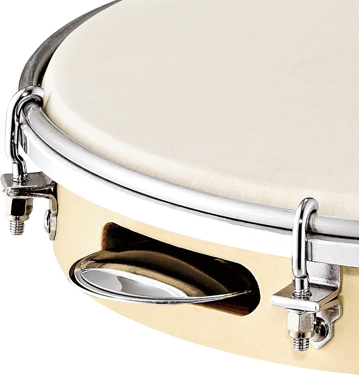 MEINL Percussion Pandeiro mit Schellen - 10" African Brown Matt (PA10PW-M)