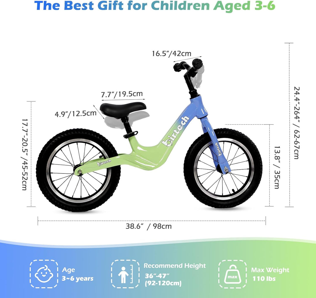 Hello-5ive 14" Kinder-Laufrad für Jungen und Mädchen von 3, 4, 5, 6 Jahren, Luftreifen mit Magnesium