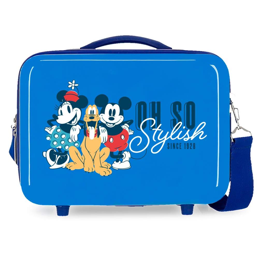 Disney Mickey and Friends Kulturbeutel, anpassbar, Blau, 29 x 21 x 15 cm, starr, ABS 9,14 l, 0,84 kg