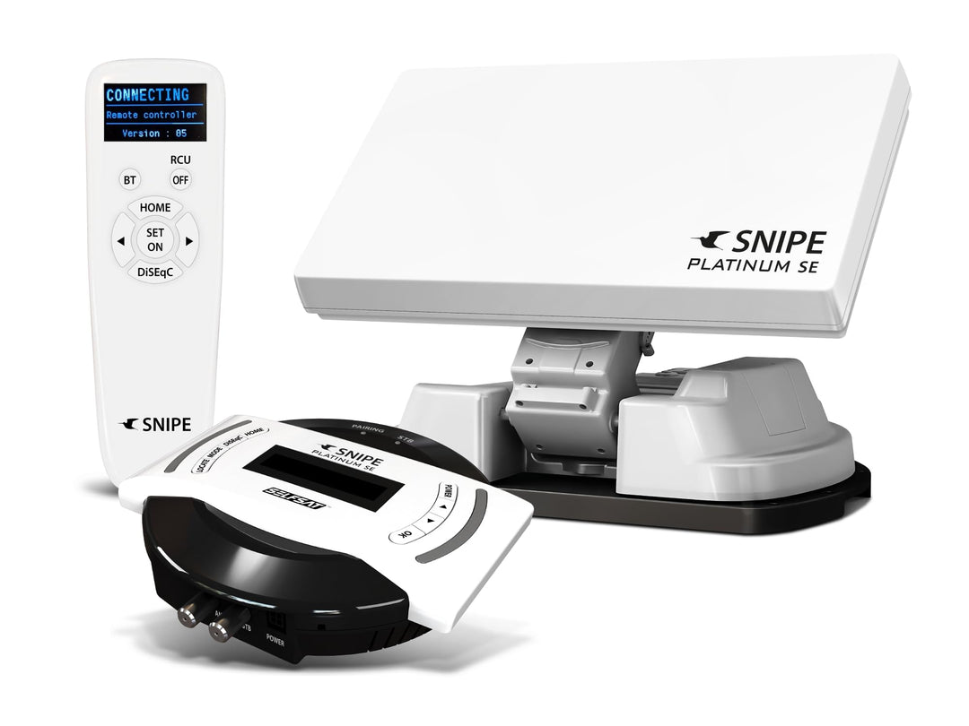 Selfsat Snipe Platinum - Twin - Mit BT Fernbedienung und iOS/Android Steuerung, TWIN