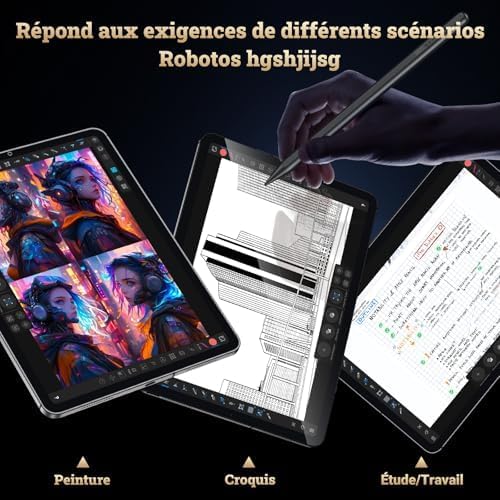 BAZO Stift für iPad - 2018-2024 Pencil 2.Generation Schnellladeleistung Palm Rejection Neigungssensi