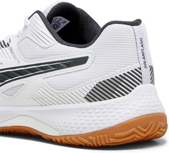PUMA Herren Solarflash Ii Indoor Court Shoe 46 EU Puma White Shadow Gray Gum, 46 EU Puma White Shado