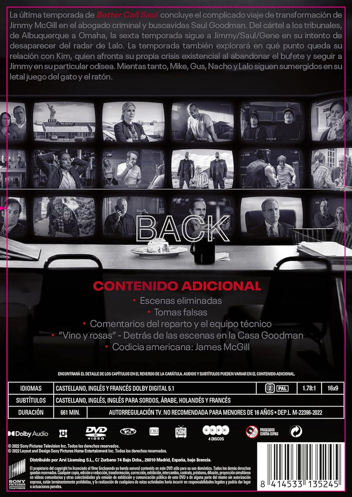 Better Call Saul 6ª Temporada - DVD
