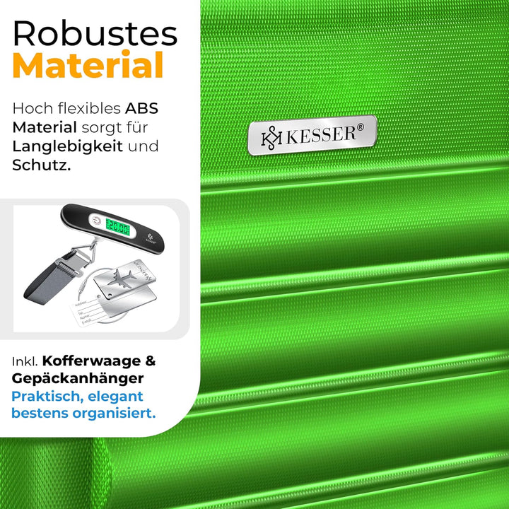 KESSER® 3tlg. Hartschalenkofferset Hard Shell Basic Hartschalenkoffer Trolley Koffer Reisekoffer Rei