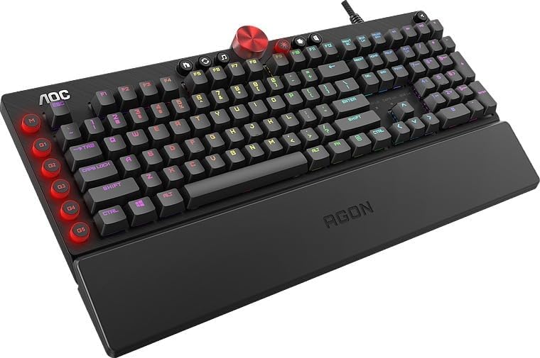 Agon by AOC AGK700 Gaming Tastatur - Deutsches Layout - Cherry MX Red Switches - Anti-Ghosting - AOC