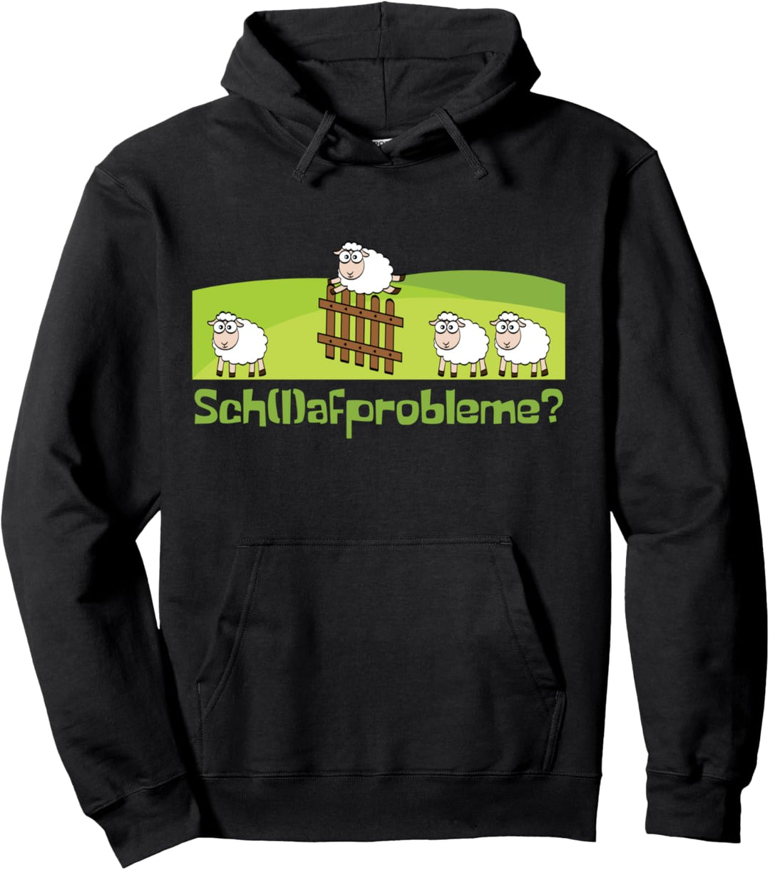 Lustiges Schlafprobleme Schafe Schafprobleme Wortspiel Schaf Pullover Hoodie