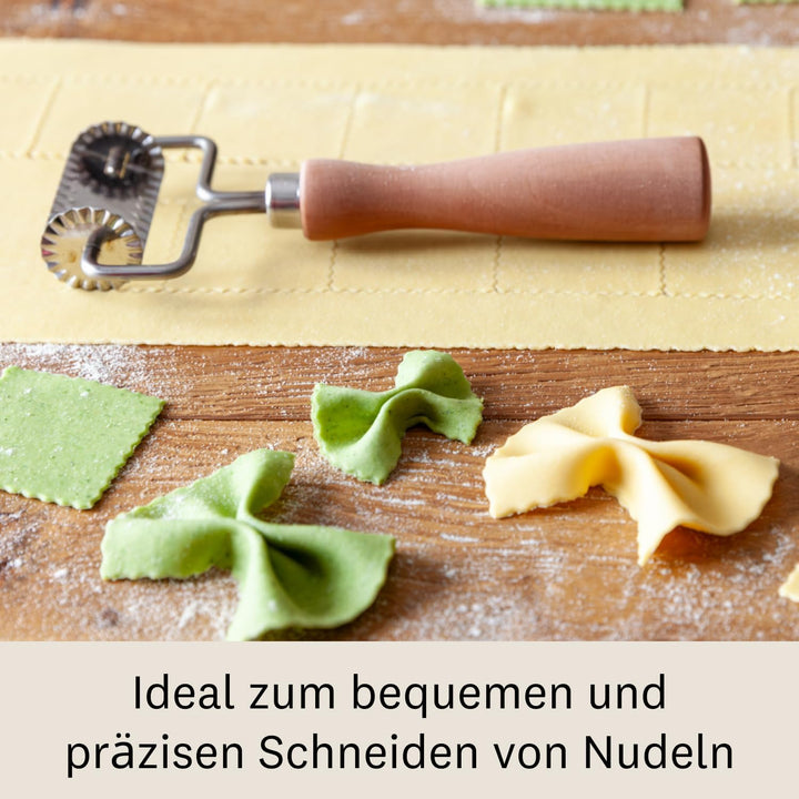 Marcato Quadratischer Ausstecher, gezahnt, Kuchenwerkzeug, Stahl, 4 cm, präziser Schnitt, robust und
