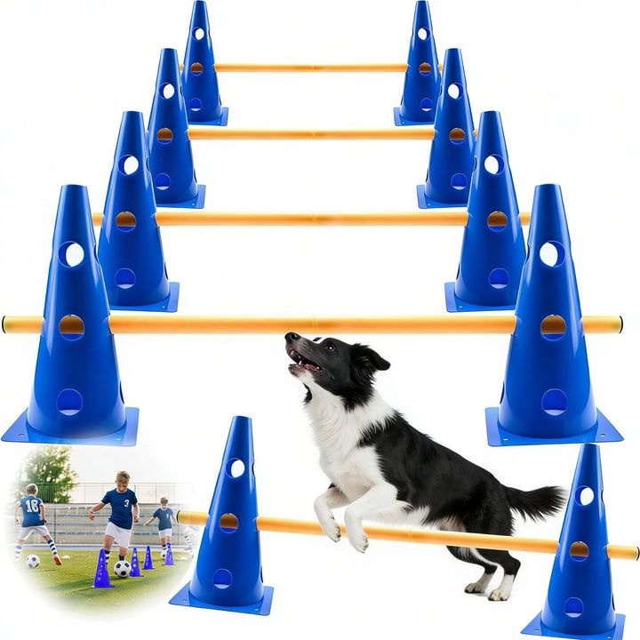 Agility Set Hunde Klein, Kinder Agility Trainingsgerät, Hindernisse für Pferde & Hundeparcours, Kege