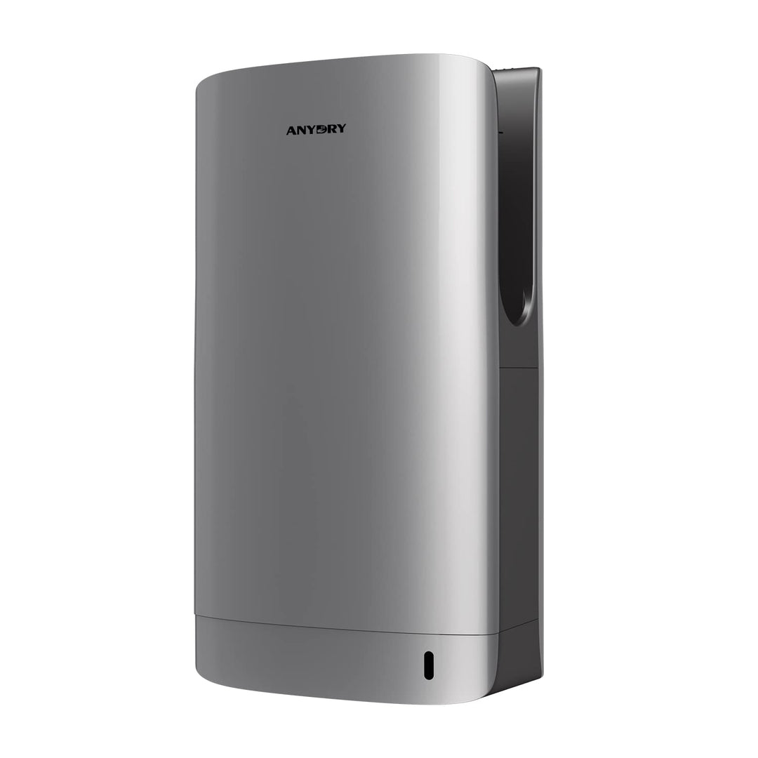 anydry 2065 Doppelseitiger Händetrockner HEPA Filter Effizient ABS Silber, Silber