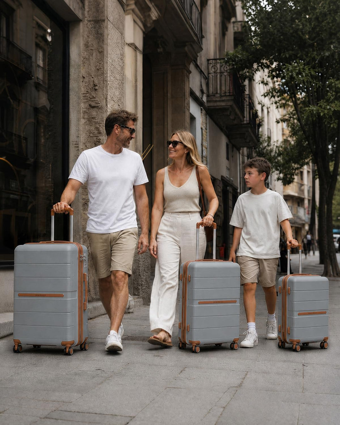 British Traveller Reisekoffer Mittelgross Koffer Trolleys Mittelgross Hartschalenkoffer 100% PP Hand